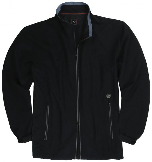 Adamo Oswin Lightweight Fitness Jacket Black - Sportruházat - Nagyméretű Sportruházat 2XL-10XL