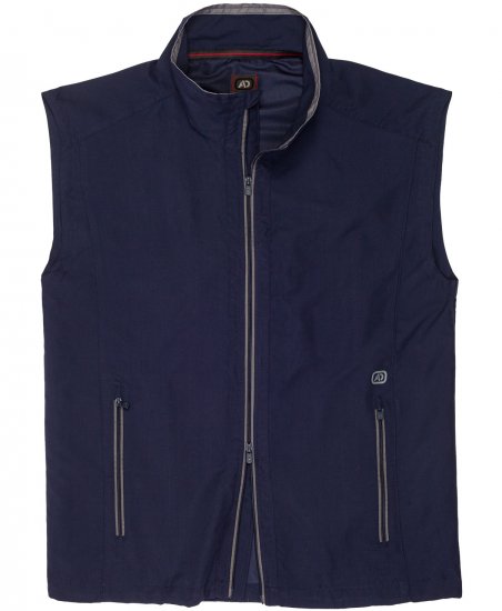 Adamo Orlando Fitness Vest Full Zipper Navy - Sportruházat - Nagyméretű Sportruházat 2XL-10XL