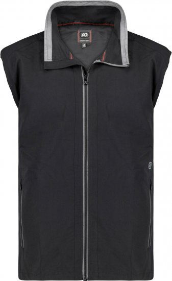 Adamo Orlando Fitness Vest Full Zipper Black - Sportruházat - Nagyméretű Sportruházat 2XL-10XL