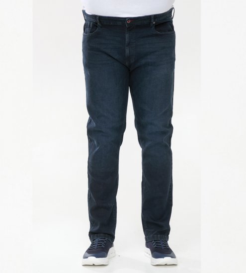 D555 Daniel Tapered Fit Stretch Jeans Blue/Black Wash - Farmer & nadrág - Farmer és nadrág - W40-W70