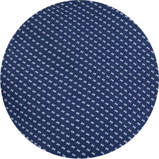 D555 Norwich Short Sleeve Micro AOP Shirt With Hidden Button Down Navy - Ingek - Ingek 2XL-10XL