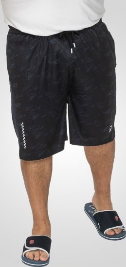 D555 Woking Dry Wear Fully Elasticated Polyester Shorts Navy - Sportruházat - Nagyméretű Sportruházat 2XL-10XL