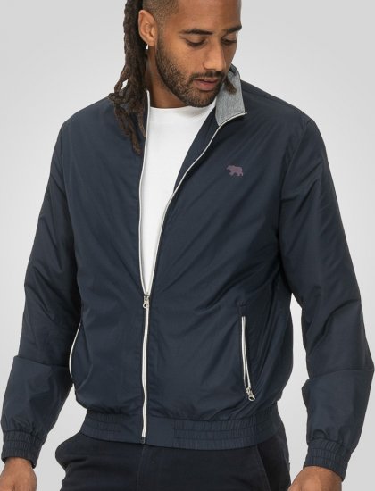 D555 Ealing Lightweight Zip Through Jacket With Zip Pockets Navy - Kabátok - Nagyméretű Kabátok - 2XL-8XL