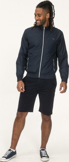 D555 Ealing Lightweight Zip Through Jacket With Zip Pockets Navy - Kabátok - Nagyméretű Kabátok - 2XL-8XL