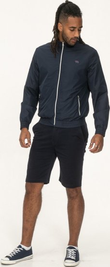 D555 Ealing Lightweight Zip Through Jacket With Zip Pockets Navy - Kabátok - Nagyméretű Kabátok - 2XL-8XL