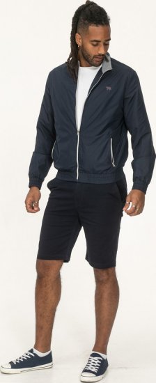 D555 Ealing Lightweight Zip Through Jacket With Zip Pockets Navy - Kabátok - Nagyméretű Kabátok - 2XL-8XL