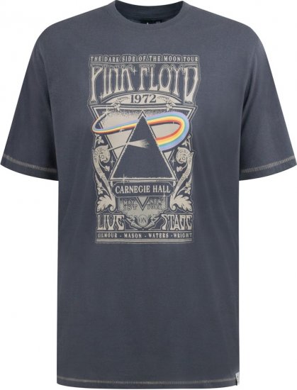 D555 HANLEY Official Pink Floyd Crew Neck T-Shirt Dark Grey TALL SIZES - FÉRFIRUHÁZAT MT-6XLT - TALL-méretek
