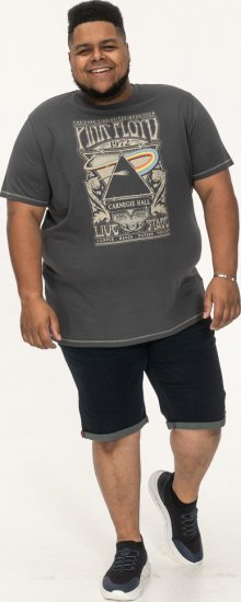 D555 HANLEY Official Pink Floyd Crew Neck T-Shirt Dark Grey TALL SIZES - FÉRFIRUHÁZAT MT-6XLT - TALL-méretek