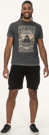D555 HANLEY Official Pink Floyd Crew Neck T-Shirt Dark Grey - Pólók - Nagyméretű pólók - 2XL-14XL