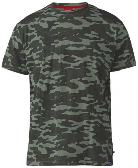 D555 Gaston T-shirt Camo Jungle - Pólók - Nagyméretű pólók - 2XL-14XL