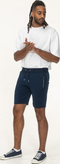D555 Spalding Elasticated Waist Interlock Shorts Navy - Melegítőnadrág & rövidnadrág - Melegítőnadrág & Melegítő Rövidnadrág 2XL-12XL