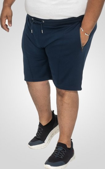 D555 Spalding Elasticated Waist Interlock Shorts Navy - Melegítőnadrág & rövidnadrág - Melegítőnadrág & Melegítő Rövidnadrág 2XL-12XL