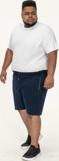 D555 Spalding Elasticated Waist Interlock Shorts Navy - Melegítőnadrág & rövidnadrág - Melegítőnadrág & Melegítő Rövidnadrág 2XL-12XL