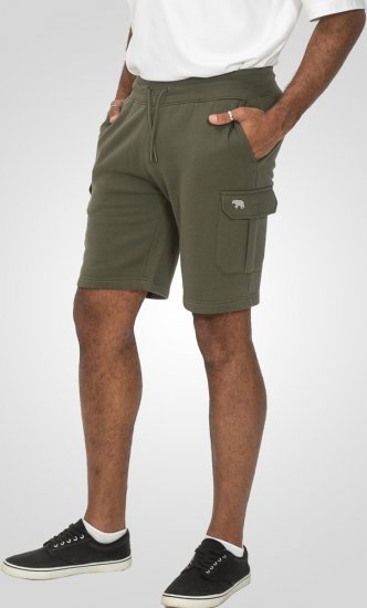 D555 Wigan 1 Elasticated Waist Fleece Cargo Shorts Khaki - Melegítőnadrág & rövidnadrág - Melegítőnadrág & Melegítő Rövidnadrág 2XL-12XL