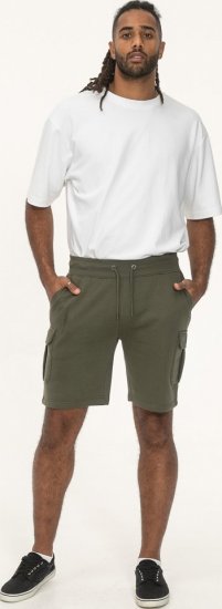 D555 Wigan 1 Elasticated Waist Fleece Cargo Shorts Khaki - Melegítőnadrág & rövidnadrág - Melegítőnadrág & Melegítő Rövidnadrág 2XL-12XL
