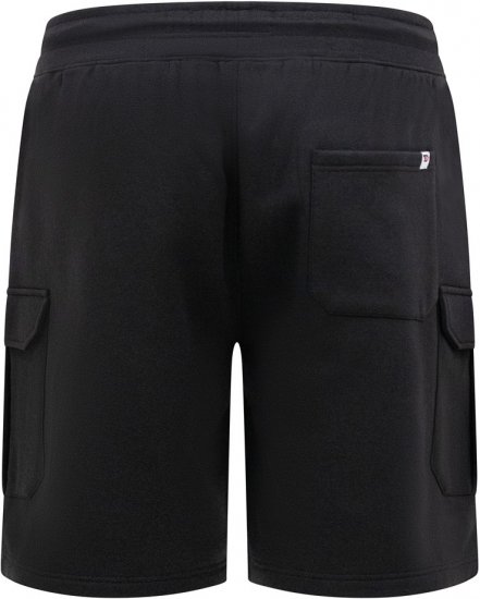 D555 Wigan 2 Elasticated Waist Fleece Cargo Shorts Black - Melegítőnadrág & rövidnadrág - Melegítőnadrág & Melegítő Rövidnadrág 2XL-12XL