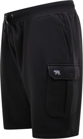 D555 Wigan 2 Elasticated Waist Fleece Cargo Shorts Black - Melegítőnadrág & rövidnadrág - Melegítőnadrág & Melegítő Rövidnadrág 2XL-12XL