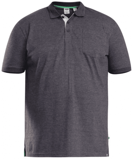 D555 Grant Polo Shirt Charcoal - Pólóingek - Galléros Pólók 2XL-8XL - Pólóingek 2XL-8XL
