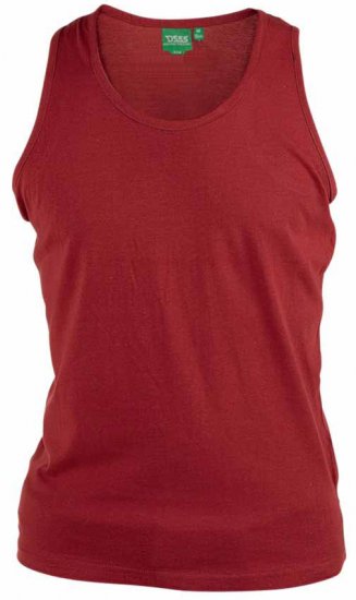 D555 Fabio Tanktop Red - Pólók - Nagyméretű pólók - 2XL-14XL