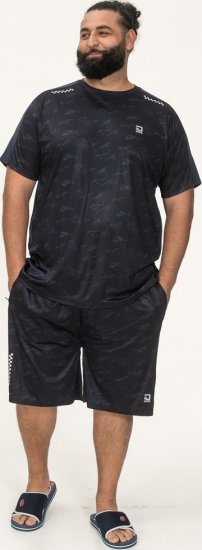 D555 Solihull Dry Wear Light Weight Poly Crew Neck T-Shirt Navy - Sportruházat - Nagyméretű Sportruházat 2XL-10XL