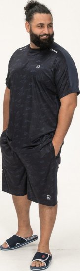 D555 Solihull Dry Wear Light Weight Poly Crew Neck T-Shirt Navy - Sportruházat - Nagyméretű Sportruházat 2XL-10XL