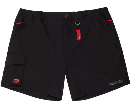 Adamo Tim Outdoor Shorts Black - Sportruházat - Nagyméretű Sportruházat 2XL-10XL