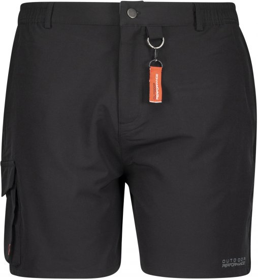 Adamo Tim Outdoor Shorts Black - Sportruházat - Nagyméretű Sportruházat 2XL-10XL