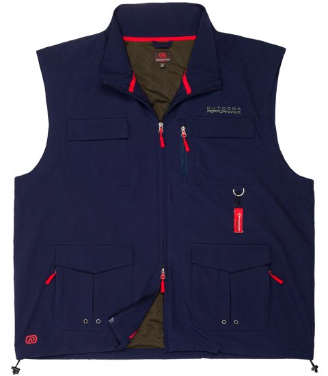 Adamo Tommy Outdoor Vest Navy - Sportruházat - Nagyméretű Sportruházat 2XL-10XL