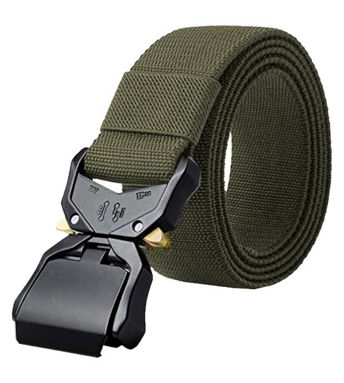 D555 Dale Tactical Stretch Webbing Belt with Heavy Duty Quick Release Buckle Khaki - Övek - Nagyméretű Övek W40-W70/2XL-8XL