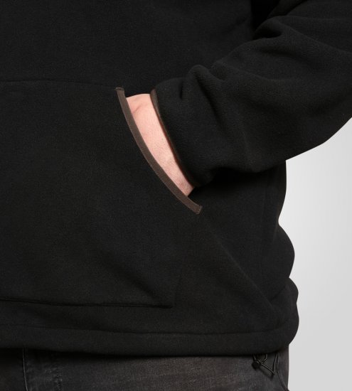 D555 Louth Micro Fleece Jacket with Sherpa Lining Black - Kabátok - Nagyméretű Kabátok - 2XL-8XL