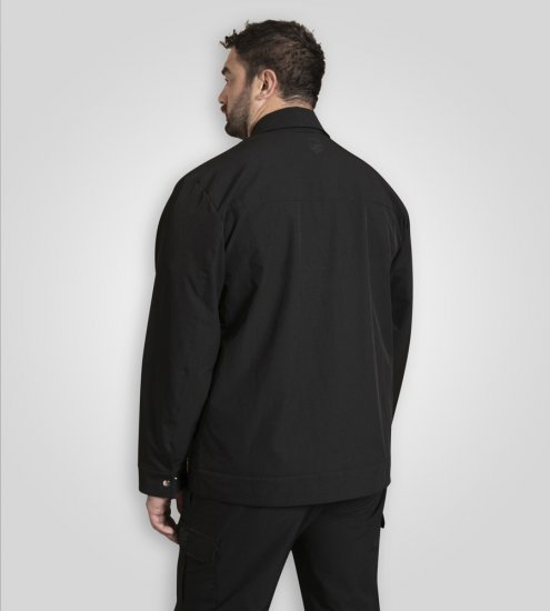 D555 Wimbledon Couture Stretch Jacket with Zipper Black - Kabátok - Nagyméretű Kabátok - 2XL-8XL