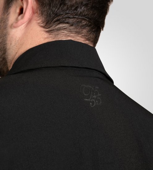 D555 Wimbledon Couture Stretch Jacket with Zipper Black - Kabátok - Nagyméretű Kabátok - 2XL-8XL