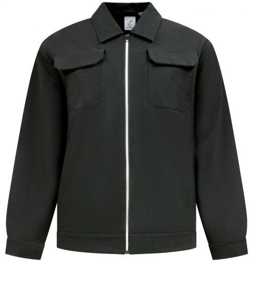 D555 Wimbledon Couture Stretch Jacket with Zipper Black - Kabátok - Nagyméretű Kabátok - 2XL-8XL