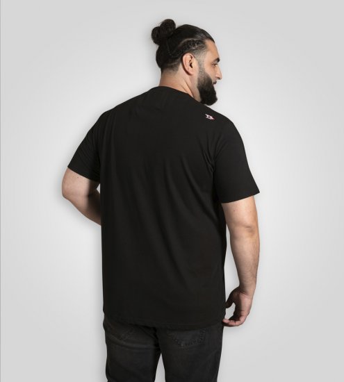 D555 Ginza Tokyo with Dragon Crew Neck T-shirt Black - Pólók - Nagyméretű pólók - 2XL-14XL