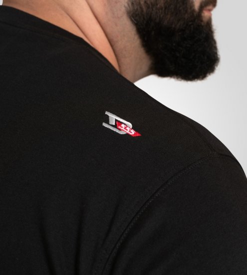 D555 Ginza Tokyo with Dragon Crew Neck T-shirt Black - Pólók - Nagyméretű pólók - 2XL-14XL