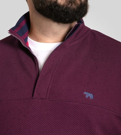 D555 Lancaster Steppelt Pulóver Bordó - Pulóverek & kapucnis pulóverek - Pulóverek & Kapucnis pulóver 2XL-12XL