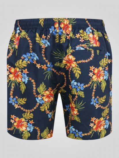 D555 Dawson AO Fürdőnadrág Hawaii Mintával Sötétkék - Alsónemű & strandruhák - Nagyméretű Alsónemű 2XL-8XL