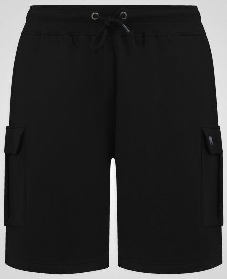 D555 Robinson 1 Fleece Cargo Rövidnadrág Gumis Derékkal Fekete - Melegítőnadrág & rövidnadrág - Melegítőnadrág & Melegítő Rövidnadrág 2XL-12XL