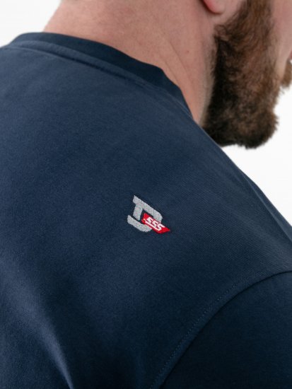 D555 Hockney Póló Motoros Nyomattal Sötétkék - Pólók - Nagyméretű pólók - 2XL-14XL