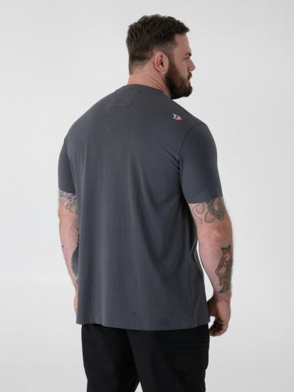 D555 Craig Gorilla Biker Póló Nyomattal Sötétszürke - Pólók - Nagyméretű pólók - 2XL-14XL
