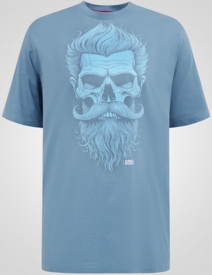D555 Miller Bearded Skull Póló Nyomattal - Pólók - Nagyméretű pólók - 2XL-14XL