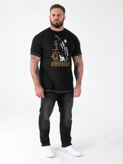 D555 Hugh Official ACDC Highway To Hell Póló Nyomattal Fekete - Pólók - Nagyméretű pólók - 2XL-14XL