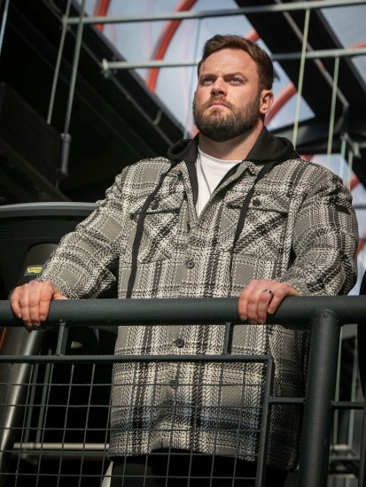 D555 Hayes Ingkabát Szürke - Ingek - Ingek 2XL-10XL