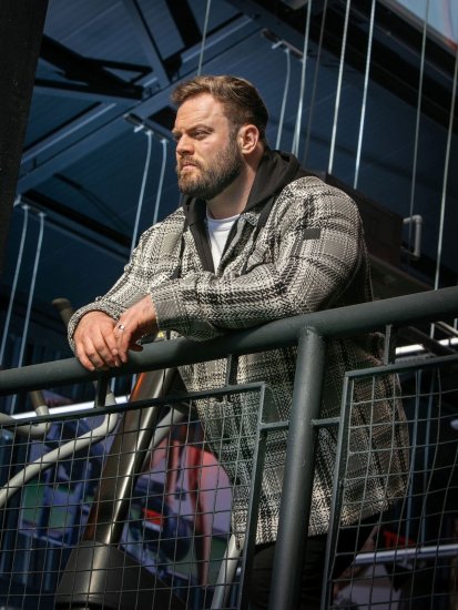 D555 Hayes Ingkabát Szürke - Ingek - Ingek 2XL-10XL