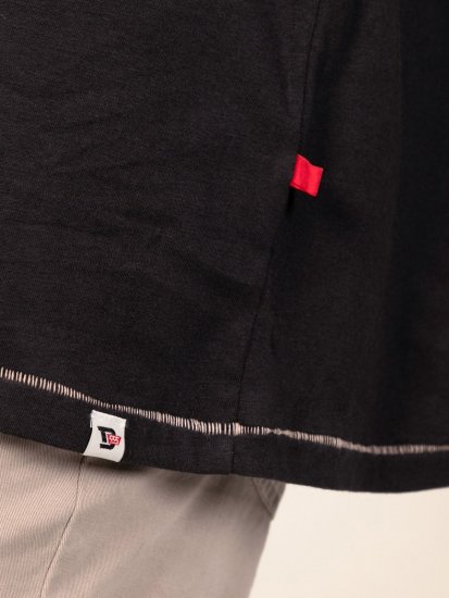 D555 Perkins Nyomott mintás póló Fekete - Pólók - Nagyméretű pólók - 2XL-14XL