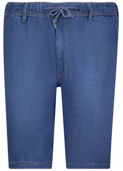 Adamo 199110 Rugalmas derekú farmer rövidnadrág Középkék - Rövidnadrág - Nagyméretű Rövidnadrág W40-W60
