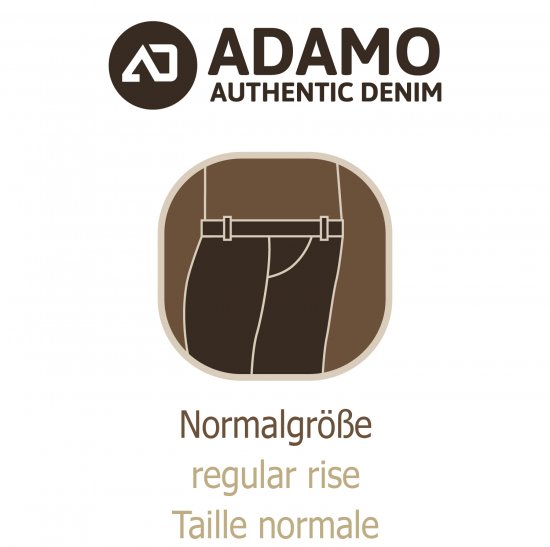Adamo 5-Pocket Regular Rise Jeans Medium Blue - Farmer & nadrág - Farmer és nadrág - W40-W70