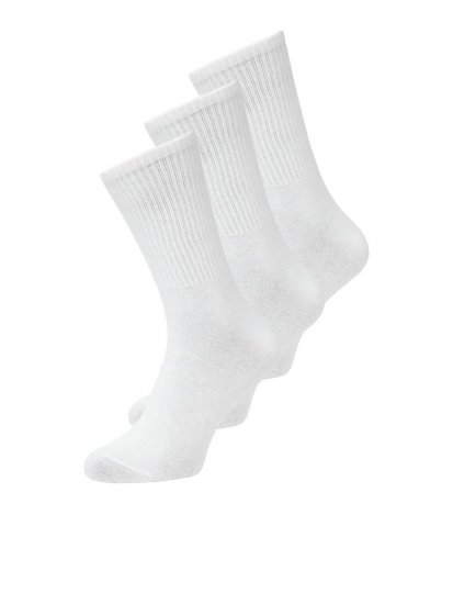 Jack & Jones Charles Teniszzoknik Fehér 3-pack - Alsónemű & strandruhák - Nagyméretű Alsónemű 2XL-8XL