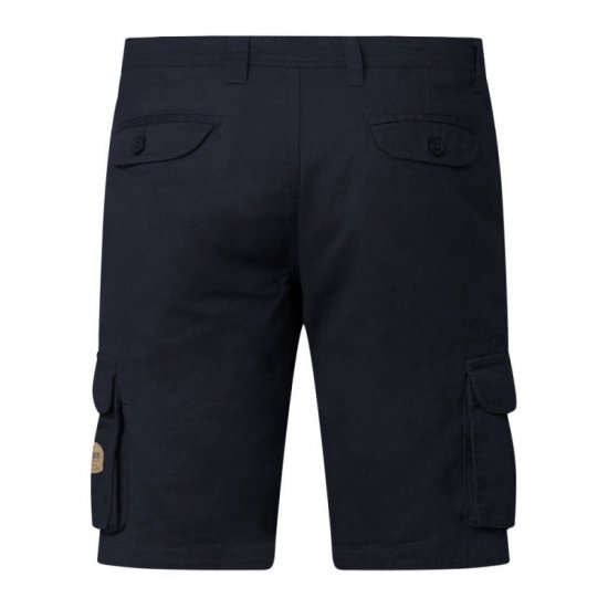 D555 Larry Cargo Shorts Navy - Rövidnadrág - Nagyméretű Rövidnadrág W40-W60