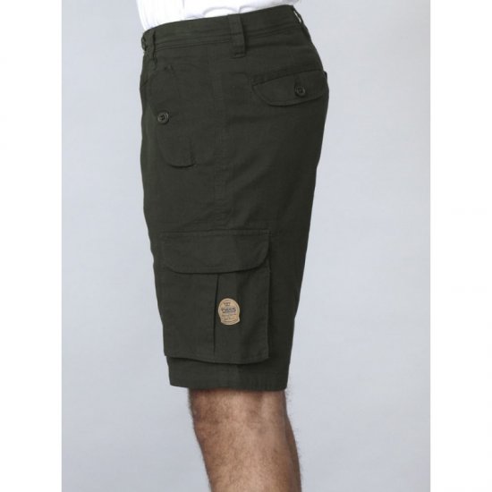 D555 Larry Cargo Shorts Khaki - Rövidnadrág - Nagyméretű Rövidnadrág W40-W60
